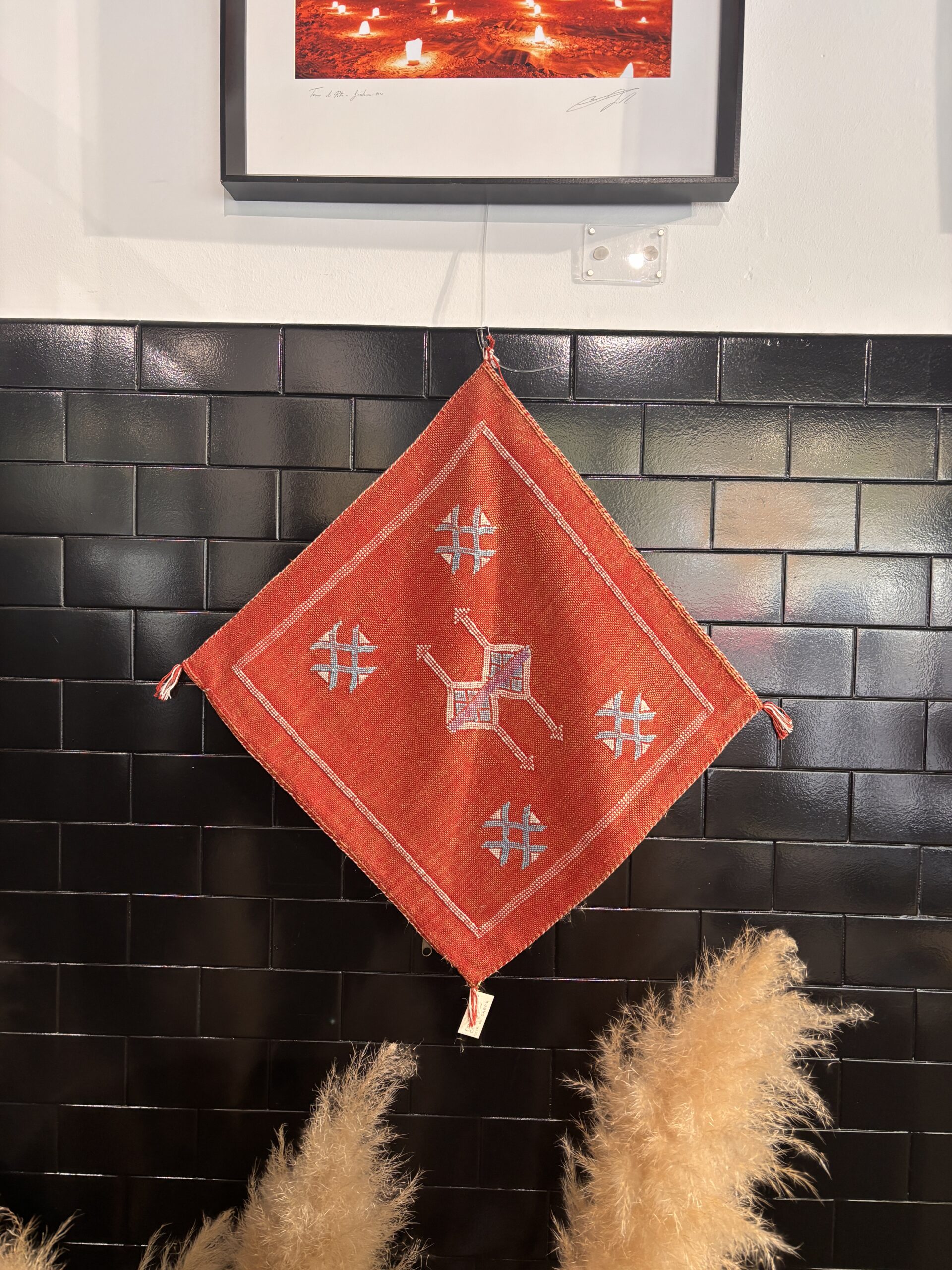 Fodera cuscino in seta di sabra - cm 45x45 - Colore Rosso