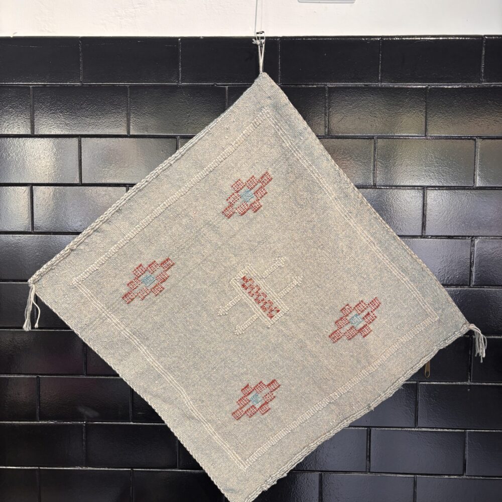 Fodera cuscino in seta di sabra - cm 45x45 - Colore Sabbia